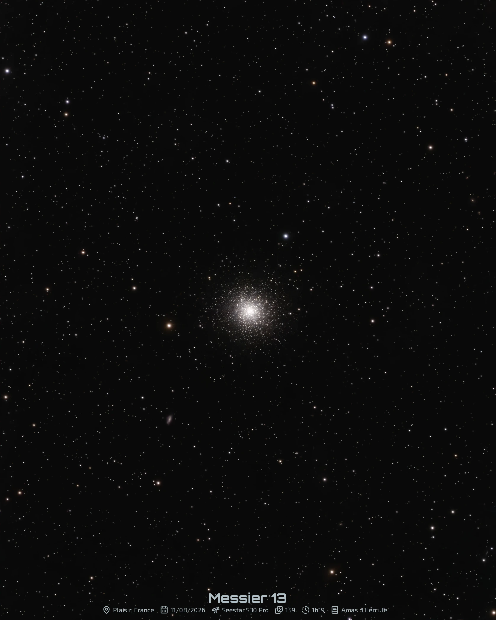Messier 13 - Le grand Amas d'Hercule